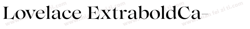 Lovelace ExtraboldCa字体转换